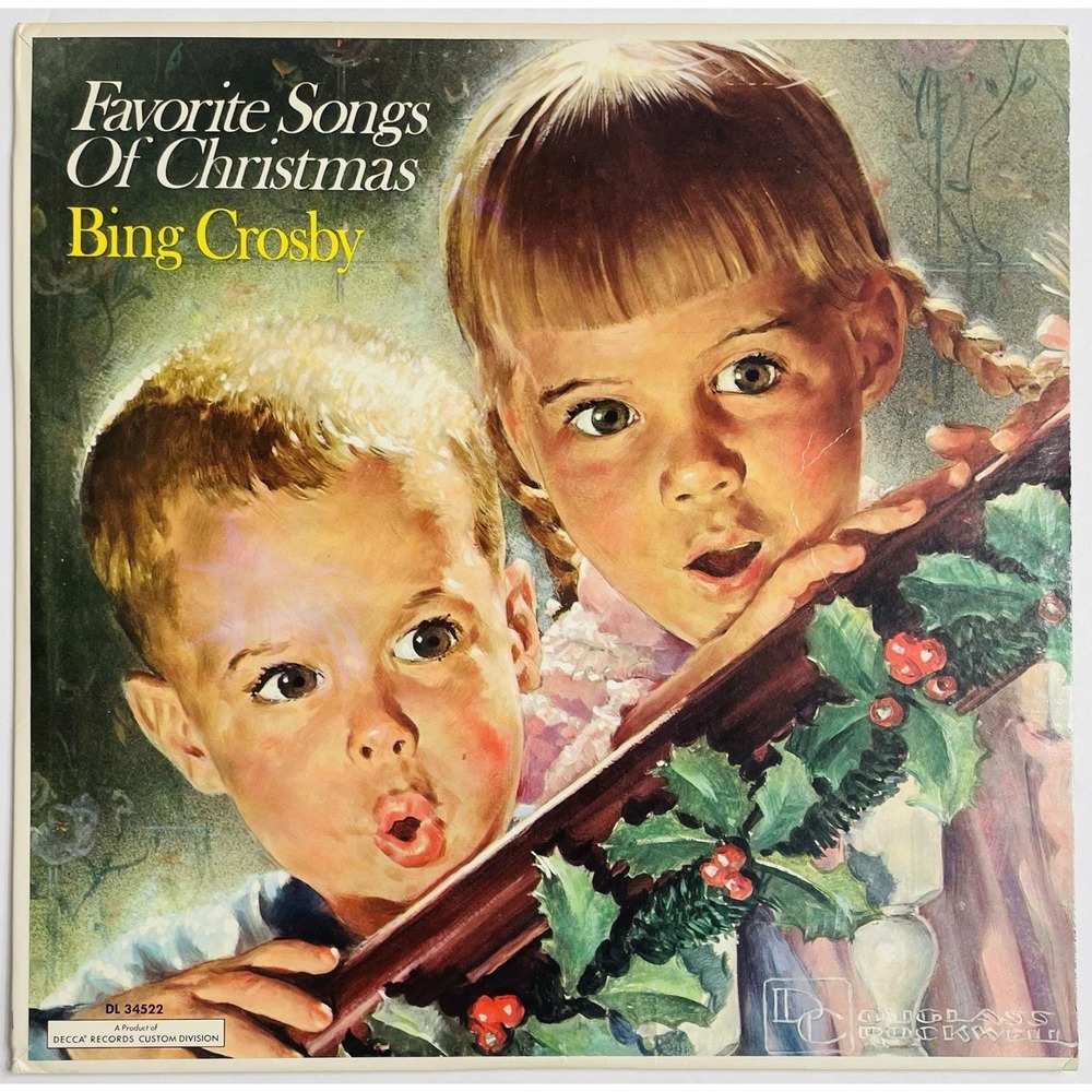 Bing Crosby -‎ Favorite Songs Of Christmas - Vinyl LP - Decca DL 34522 - Cleaned